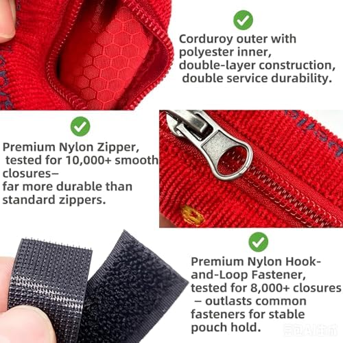 Dog Poop Bag Holder for Leashes doggie bag holder (Red)