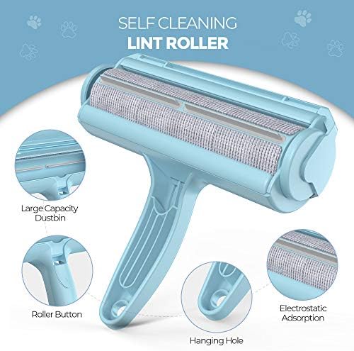 DELOMO Pet Hair Remover Roller, Reusable Lint Roller for Dog and Cat Hair