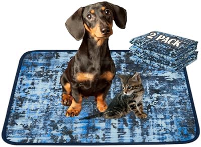 Qeils Washable Pee Pads for Dogs, Reusable Puppy Pads 18"x 24" 2 Pack