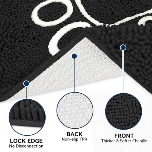 Bcoimo Super Absorbent Dog Door Mat, 30"*20" Anti Slip Mat for Muddy Paws