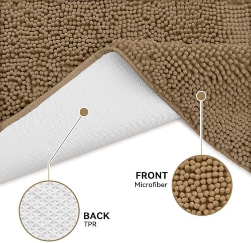 Bcoimo Super Absorbent Dog Door Mat, 36"*24" Anti Slip Mat for Muddy Paws