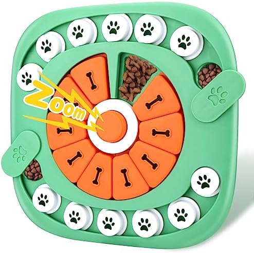 Dog Toys for Boredom and Stimulating, Mentally Stimulating Toys, Puzzle Large Dogs, Puzzles Smart Treat Dispensing Enrichment Dogs Green, Level 3-Green