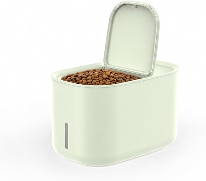 Zuutii Dog Food Storage Container with Lid, 6.9Qt Pet Food Storage Bin for Dry Dog & Cat Food, Moisture-Proof Kibble Container, Holds Up to 7.2 lbs(Creamy Green)