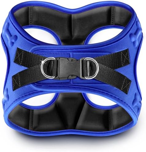 Comfort fit Step-in Dog & Puppy Harness - Comfortable All Weather Dog Vest Harness: Adjustable, Soft Padded, Easy to Put-on for Small, Medium-Sized Dogs.