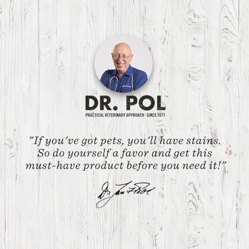 Dr. Pol Incredi-Pol Stain & Odor Remover | Eliminates Dirt, Urine & Feces | Safe and Effective Around Pets & Their Favorite Spots | Trigger Spray for Easy Use | 16 oz | Fresh Citrus