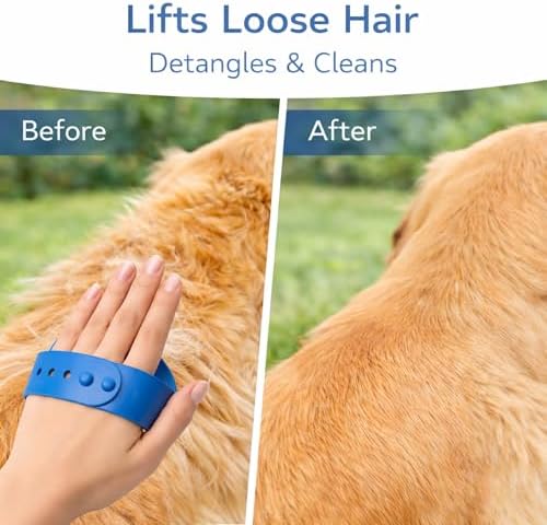 Pet Grooming & Care Kit with Styptic Powder – Dog & Cat Bath Brush, Finger Toothbrush Set, 1oz Pet Nail Stop Bleeding Powder – Complete At-Home Grooming Bundle (15, Multicolor)