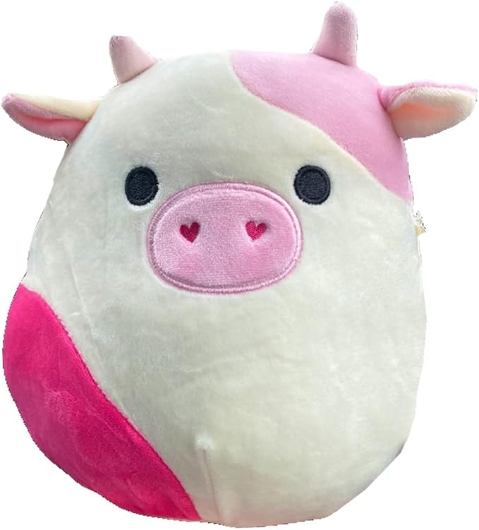 Squishmallow Official Kellytoy Plush Farm Squad Squishy Soft Plush Toy Animals (Caedyn Cow, 5 Inch)