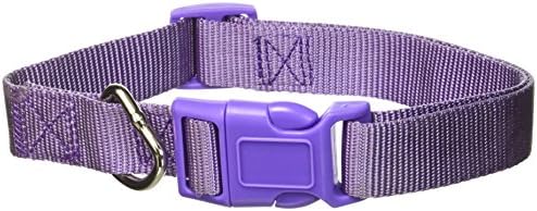 Zack & Zoey 1" Wide Nylon Dog Collar, Fits Necks 18" to 26", Ultra Violet