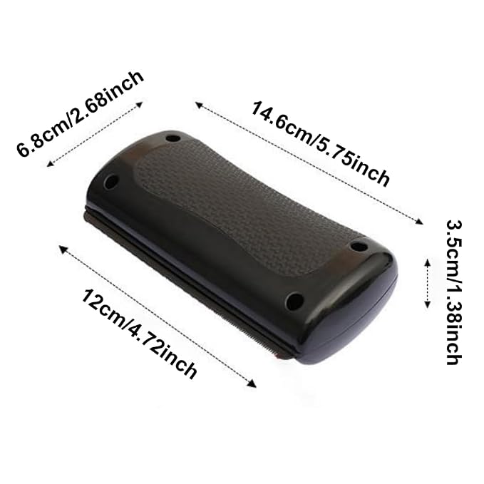 Pet Grooming Brush, Deshedding Cat Brush, Metal Blade with Rubber Handle, Curved Grip Design, for Dogs and Cats