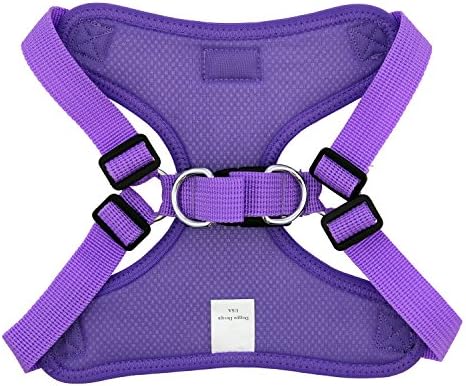 Doggie Design Dog Harness - No Choke Dog Harness, Dog Vest, Mesh Polyester, Pet Harness, Simple Step in and Go Design, Harness for Dog - Paisley Purple - M