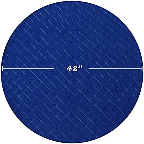 2 Pack Washable Pee Pads for Dogs, Reusable 48" Round Whelping Pads