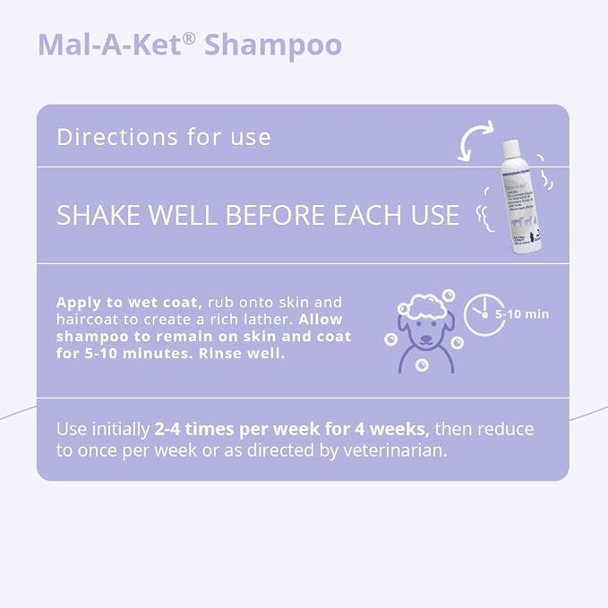 Mal-A-Ket Shampoo for Dogs and Cats, 8 oz