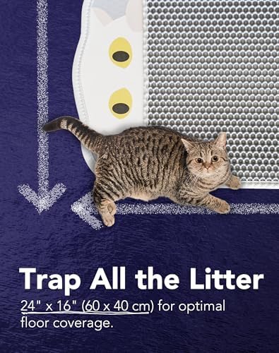 Lukamoo® Cute Double-Layer Litter Mat, Ideal for Any Cat Litter