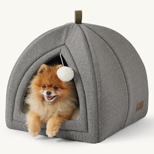 Bedsure 2in1 Cat Beds for Indoor Cats Cave for Kitten with Washable Pillow