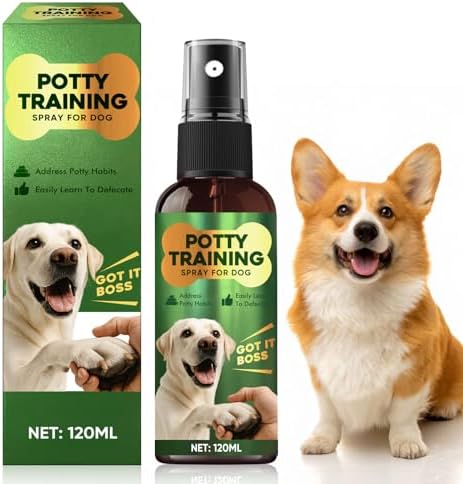 Potty Training Spray for Dogs, Indoor and Outdoor Housebreaking Aid, 120ml