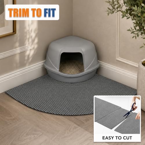 Cat Litter Mat, 17 x 23 in – Non-Slip, Cut-to-Fit