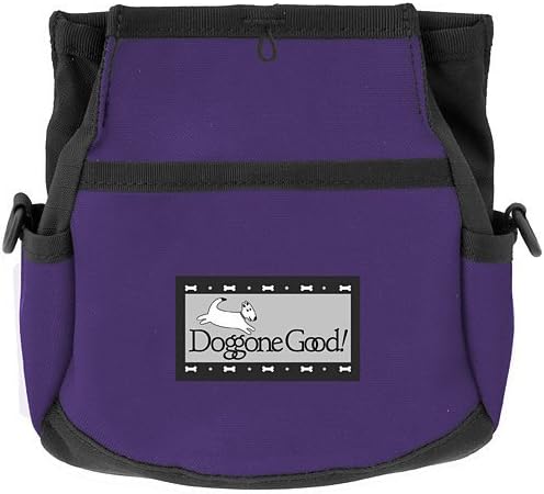 Doggone Good Rapid Rewards Deluxe Dog Training Bag with Belt (Purple)