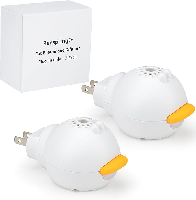 Reespring Cat Pheromone Diffuser Plug in only - Does not Include Cat Pheromone Refill- 2 Pack