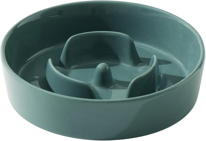 Havniva Ceramic Slow Feeder Dog Bowls, 0.9 Cups Dog Bowl Slow Feeding for Small Breed, 6.1inch Puzzle Dog Food Bowl Slow Feeder Non-Slip Anti-Gulping and Anti-Choking Reduces Bloating