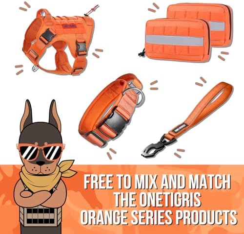 OneTigris Tactical Dog Harness Vest No-Pull Service Dog Vest for Small Dogs