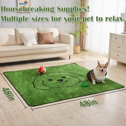 Qeils Reusable Puppy Pads , Washable Pee Pads for Dogs 72"x72" Extra Large