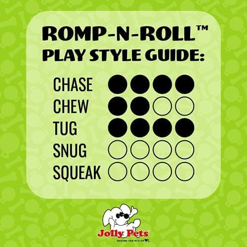 Jolly Pets Romp-N-Roll Rope & Ball Dog Toy, 4.5 in Small, Purple