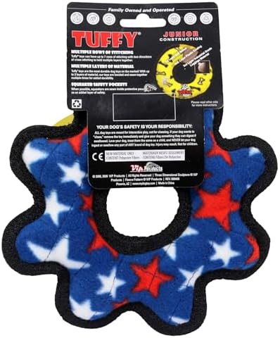 TUFFY® 2 Pack Gear Ring Small Ultra Durable Plush Dog Toys