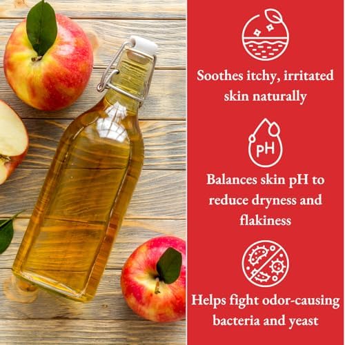 Apple Cider Vinegar Pet Shampoo 1 Gallon for Dogs & Cats | Cruelty-Free | Biodegradable and Non-Toxic | Made in The USA
