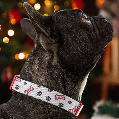 Pawtitas Soft Adjustable Puppy Collar Leash Harness Sold Separately Personalized Customizable Dog Collar Embroidered Customize Pet Name Phone Number Christmas Dog Collar Small Dog Christmas