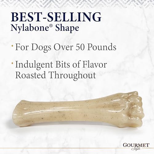 Nylabone Strong Chew Gourmet Style Knuckle Bone Dog Chew Toy, X-Large
