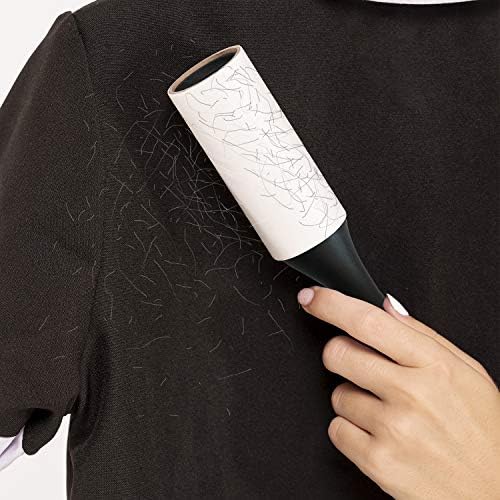 ARVO Lint Roller, Lint Remover, 3 pack/135 Sheets -45 Sheets per Roll, 1 Handle with 3 Rolls, Removes Dust, Dirt, Dandruff, Pet Hair from Clothes, Furniture and Carpet, Easy to Tear.