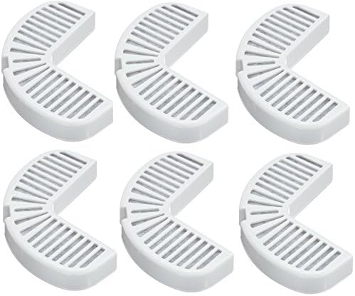 Pioneer Pet Replacement Filters for Ceramic and Stainless Steel Fountains, (6 filters)