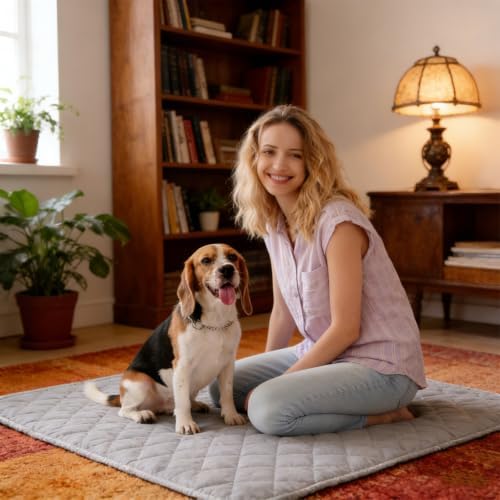 Reusable Puppy Pads Waterproof Washable Puppy Pad 20 x 28-inch Large Dog Puppy Whelping Pet Pee Ded Pad (2 Pack)