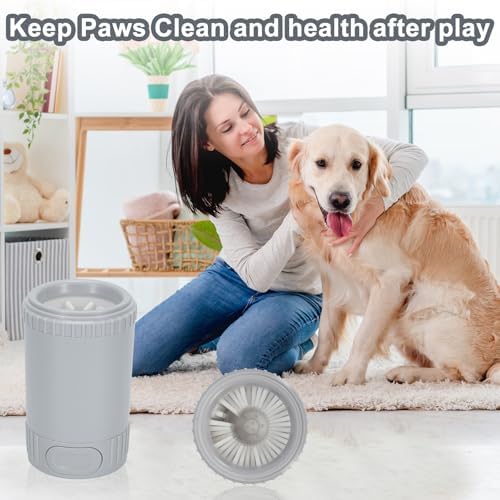 Dog Paw Cleaner, Grey