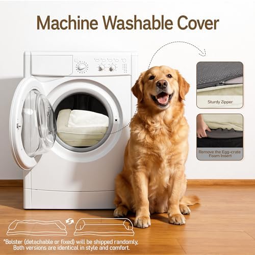Comfort Expression Orthopedic Waterproof Jumbo Dog Bed for Giant Dogs