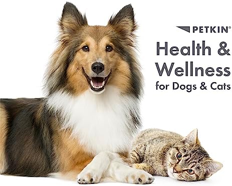 Petkin Fingertip Tooth Wipes for Dogs and Cats, 50 Finger Wipes - Slip-On, Snug Fit, Micro-Bristle Fabric - Cleans Teeth, Gums, Plaque & Tartar - Convenient, Ideal for Home and Travel - Fresh Mint