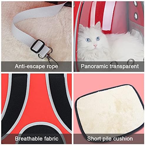 Soft Cat Carrier Backpack with Hole- Lightweight Dog Bag Carrier for Pets, Breathable Hard Cat Carrier for Travel