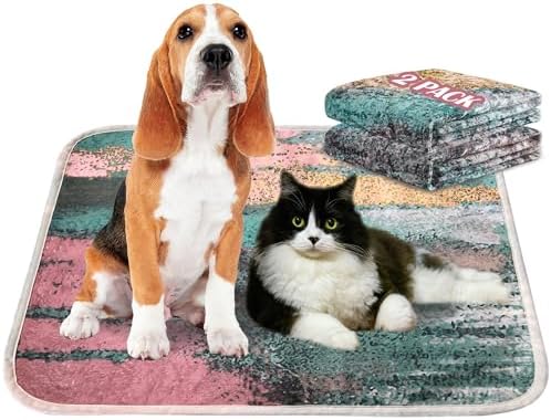 Qeils Washable Pee Pads for Dogs, Reusable Puppy Pads 36"x 41" 2 Pack