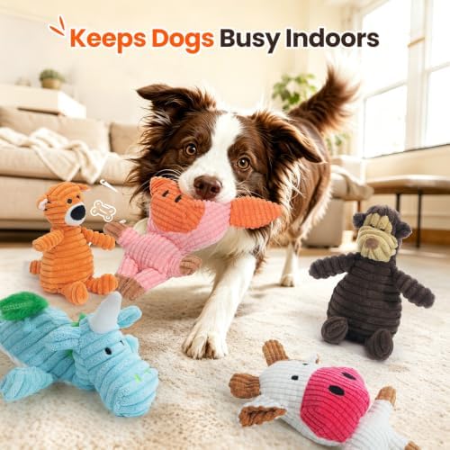 HGB 5 Pack Squeaky Dog Toys for Puppies Small Medium Dogs