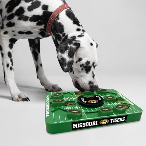 Pets First NCAA Missouri Large Puzzle Toy, Dog Puzzle Treat Toy, New Large Size, Interactive Dog Treat Toy, Dog Slow Feeding Toy
