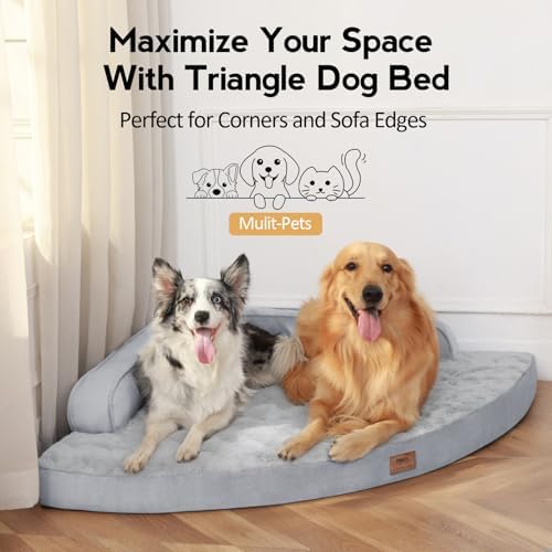 MEKIY Orthopedic Waterproof Dog Bed with Sides for Extra Large Sizes Dogs