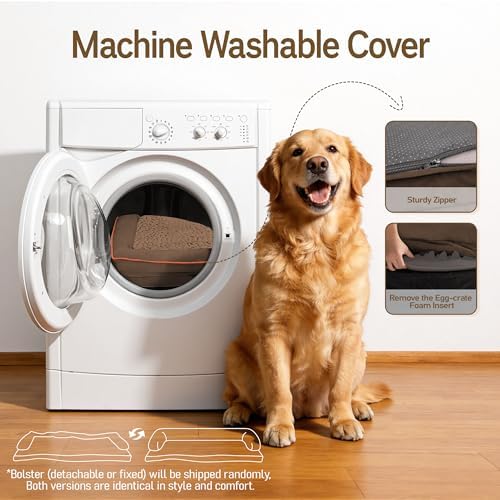 Comfort Expression Orthopedic Waterproof Jumbo Dog Bed for Giant Dogs
