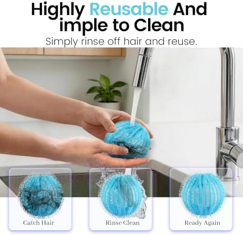 Pet Hair Remover for Laundry (Large Light Blue)