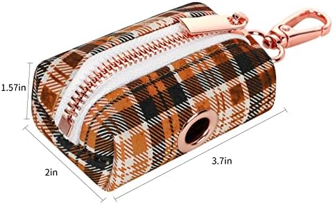 Lionet Paws Cute Dog Poop Bag Holder with Dog Poop Bag for Leash, Cotton Dog Bag Dispenser, Matching Dog Collar