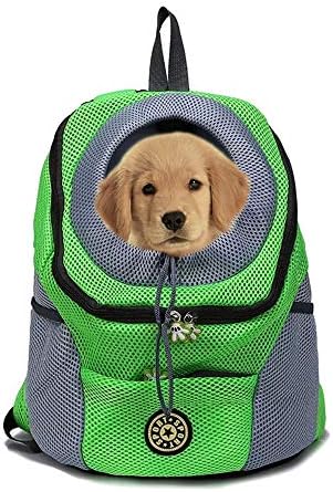 Pet Carrier Backpack for Small Dog cat up to 2~26 lbs, Hands-Free Pet Travel Bag, Breathable Head-Out Design and Waterproof Bottom for Hiking & Travel