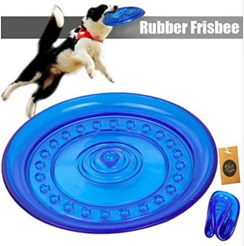 The Dogs Company Flyer Rubber Dog Toy, Dog Frisbee, 9 Inches, Assorted