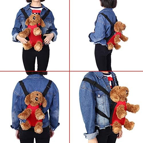 Pet Carrier Backpack with Legs Out Design, Front-Facing Dog Cat Travel Bag, Small Size, Red