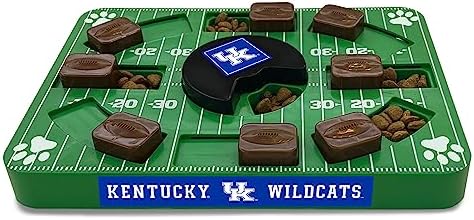 Pets First NCAA Kentucky Wildcats Puzzle Toy, Puzzle Treat Dog Toy, Interactive Dog Treat Toy, Dog Puzzle Feeding Slow Toy