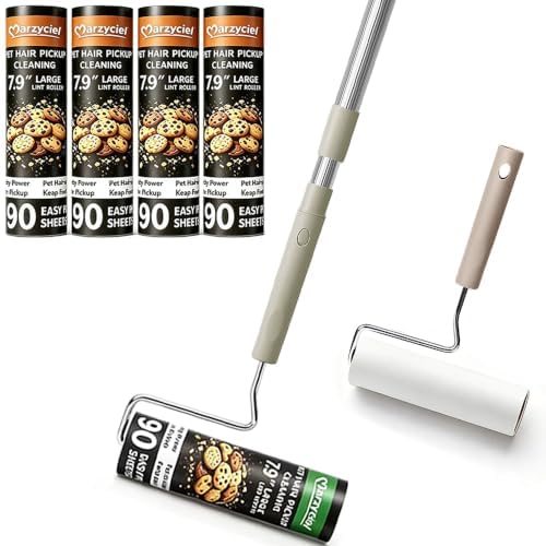 7.9" Large Lint Rollers for Pet Hair,Long Handled Extra Sticky