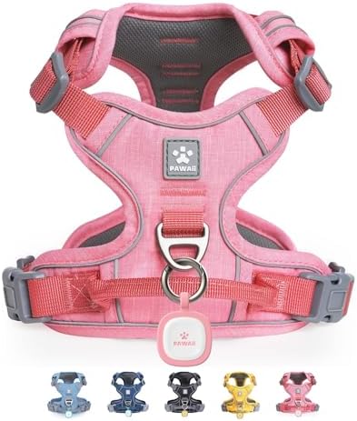 Pawaii No Pull Dog Harness with Pet ID Tag, Reflective Vest